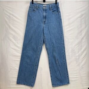Levi's High Loose Jeans Womens W26 L31 Blue High Rise Wide Leg Denim